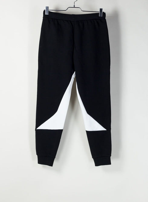 Pantaloni Della Tuta Uomo colorblock polsino Nero Bianco EA7 Emporio Armani- Francavilla Moda